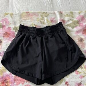 Lululemon Black Athletic Shorts Lightweight Elastic Waist